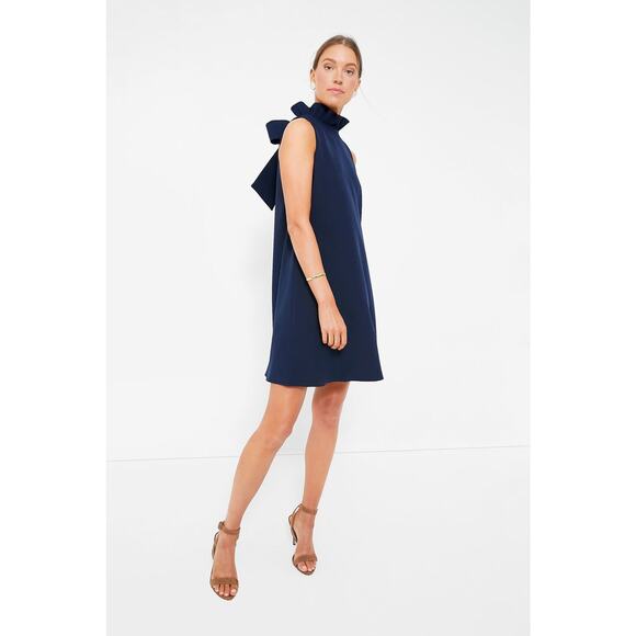 TUCKERNUCK Navy Blythe Dress Size XS NWT Retail $198 Tuckernuck - Picture 6 of 8